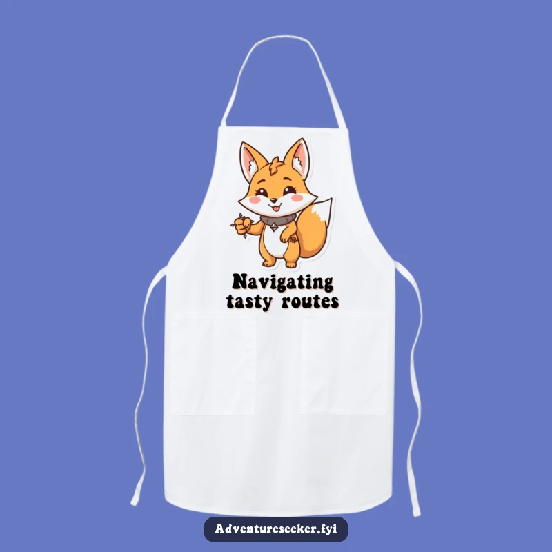 Funny Fox Chef Apron: Determined Navigator Kitchenware, Practical Funny Gift