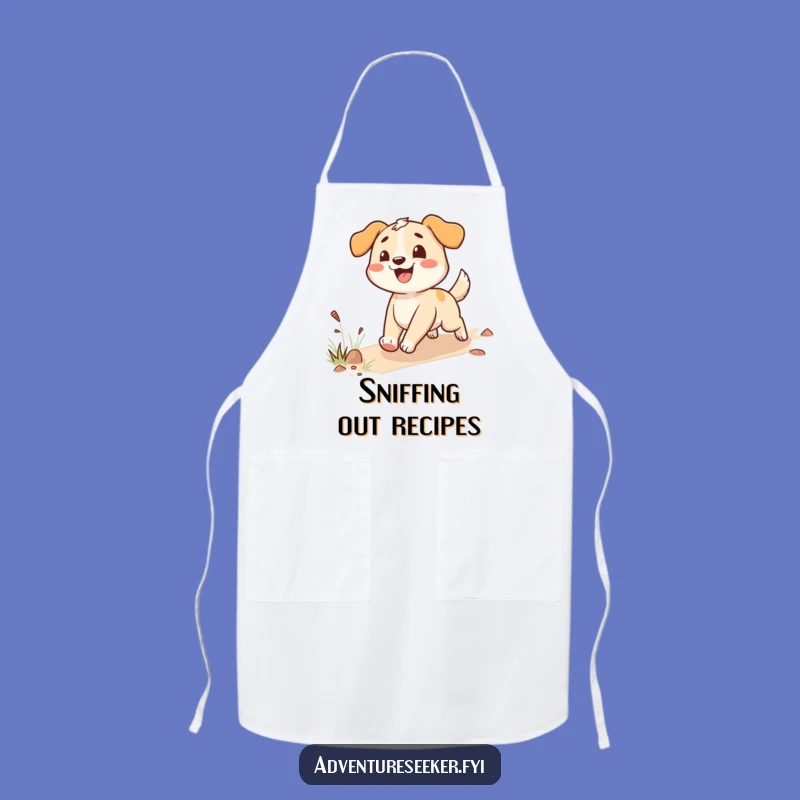 Funny Happy Dog Apron: Kitchen Trail Blazer, Perfect Funny Gift for Dog-Loving Cooks!