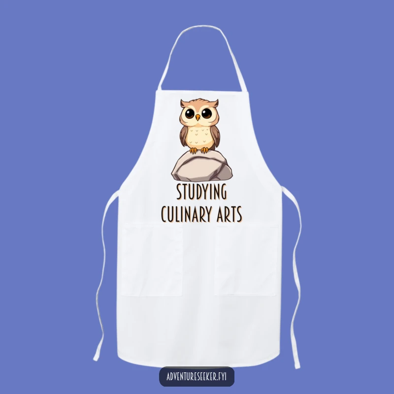 Funny Owl Chef Apron: Wise Character Kitchenware, Practical Funny Gift