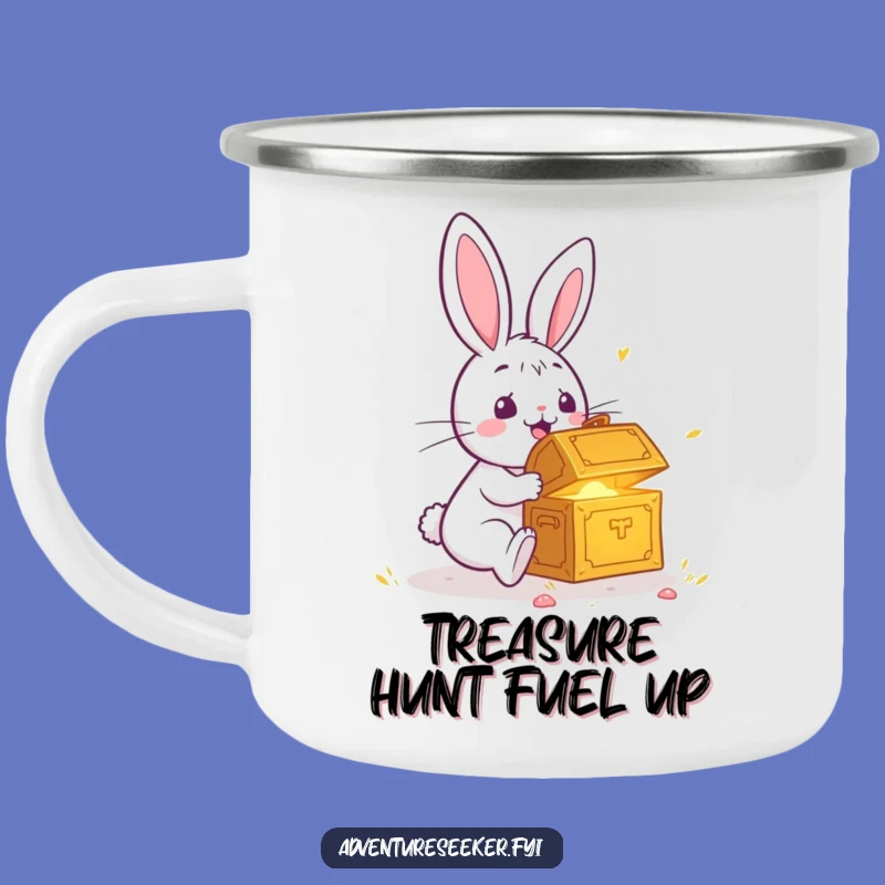 Funny Rabbit Treasure Campfire Mug: Sip Your Surprise Brew