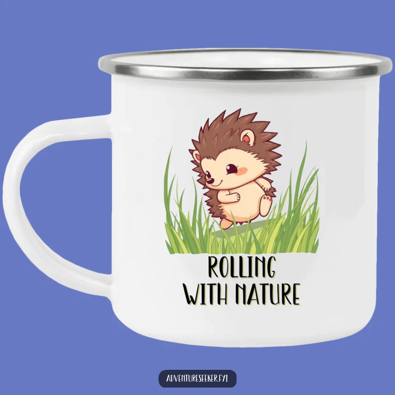 Funny Hedgehog Campfire Mug: Hilarious Boldness, Perfect Adventurous Gift