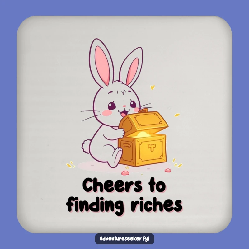Funny Rabbit Treasure Coasters: Protect Surfaces with Delight