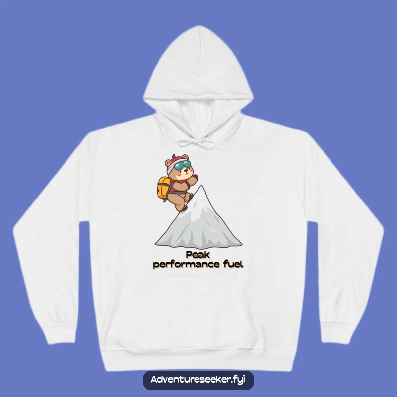 Funny Bear Explorer Hoodie: Cozy Mountaineer Gift for Adventurers
