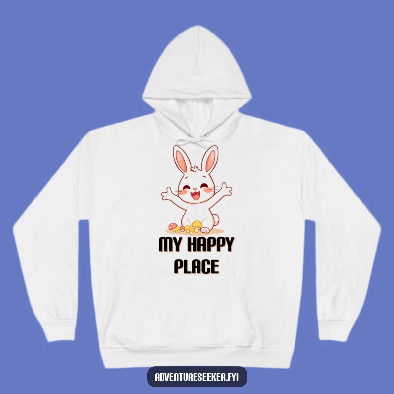 Funny Bunny Mushroom Hoodie: Cozy Enchantment with a Cheerful Discovery, Ideal Funny Gift