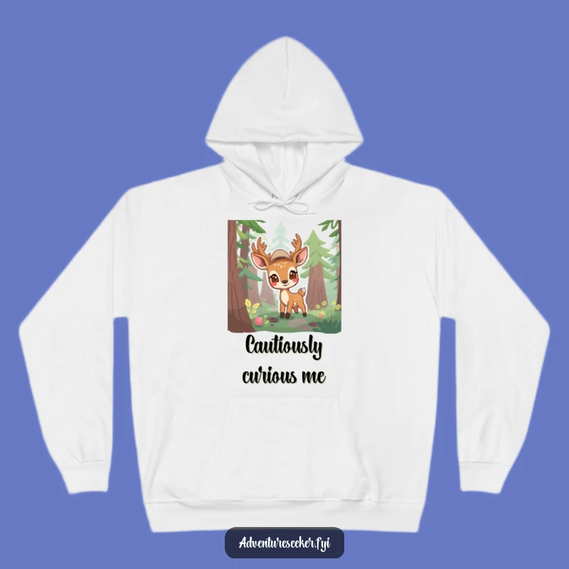 Funny Deer Scout Hoodie: Cozy Forest Curiosity for Introverts