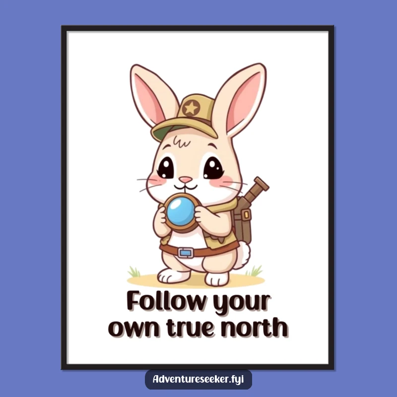 Free Printable Rabbit Art: Funny Scout Downloadable Wall Art for an Eager Home Decor Gift!