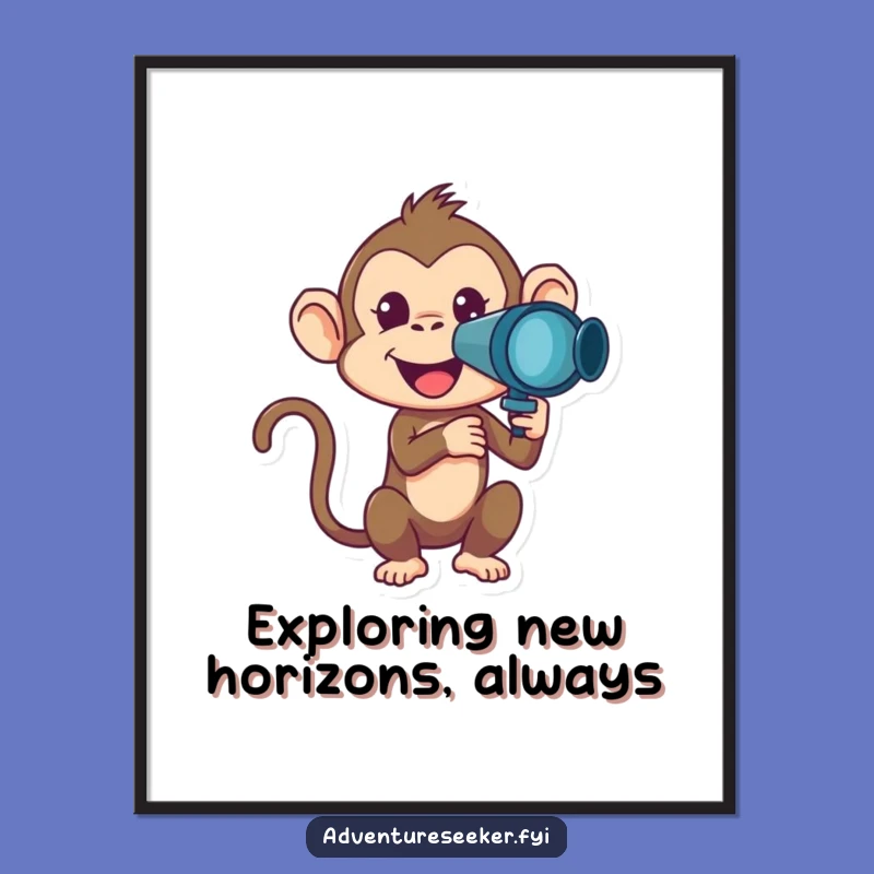 Free Printable Monkey Wall Art: Mischief Explorer Downloadable Decor