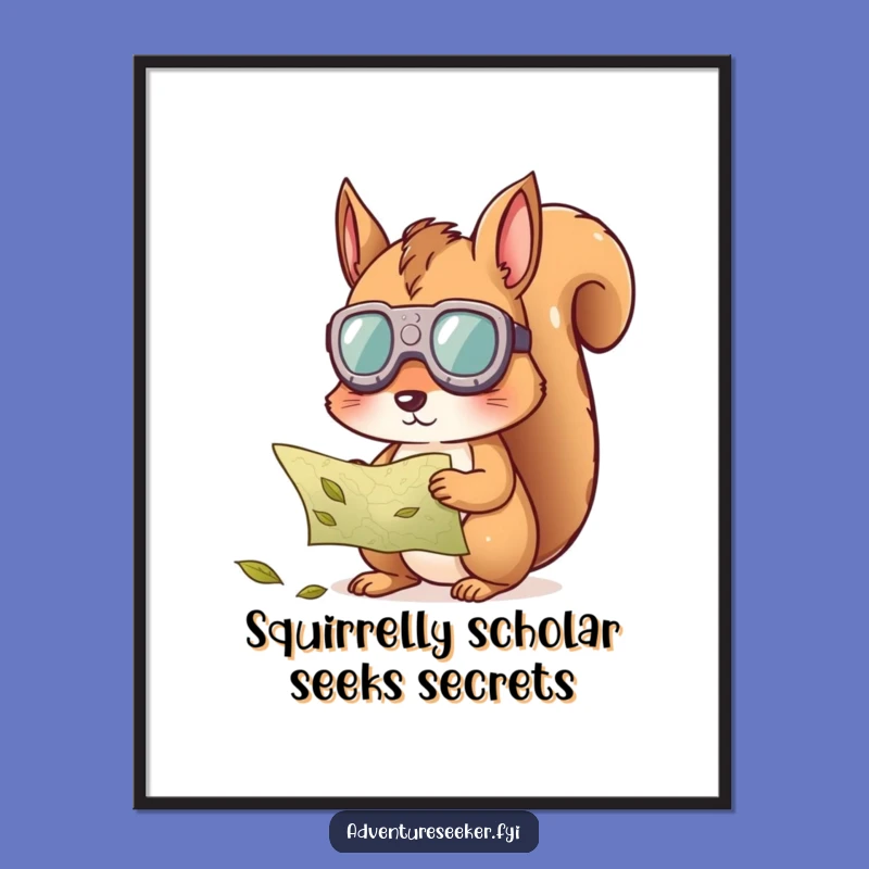 Free Printable Squirrel Wall Art - Decoding Adventure Funny Downloadable Decor