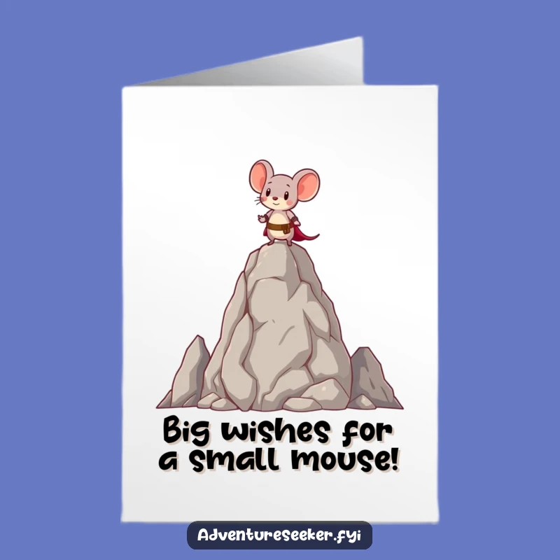 Free Printable Mouse Birthday Card - Brave Heights - Funny Downloadable Gift