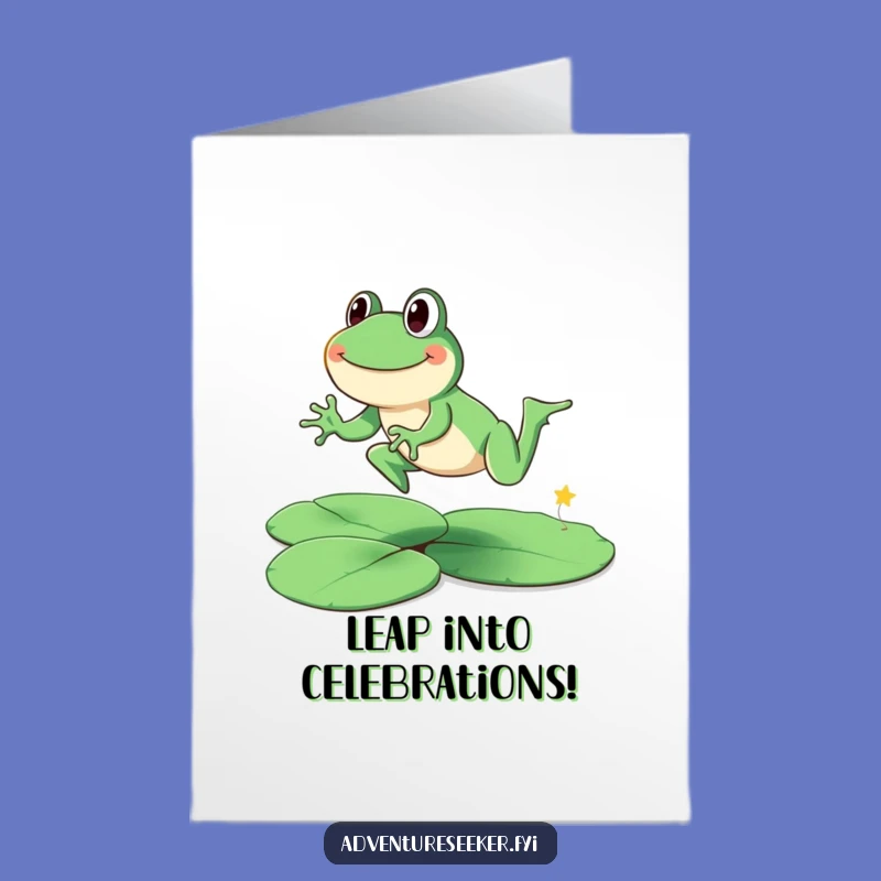 Free Printable Frog Congratulations Card: Leaping to Success Downloadable