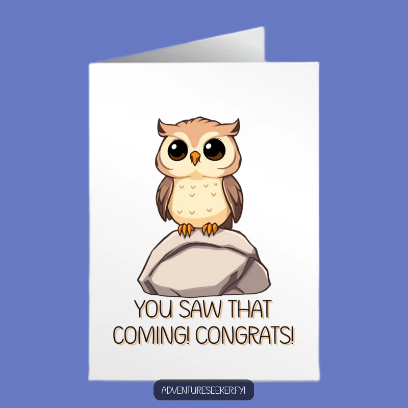 Free Printable Owl Success Card: Funny Far-Seeing Downloadable Gift