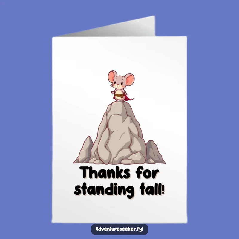 Free Printable Mouse Thank You Card - Grateful Summit - Funny Downloadable Gift