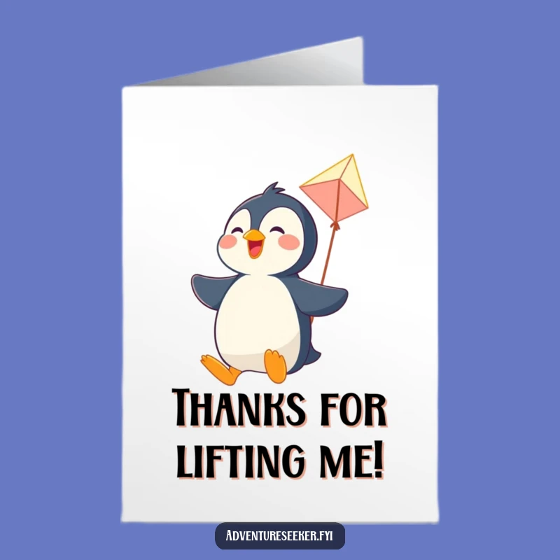 Express your thanks with this free printable penguin thank you card! Print at home for a wonderful, heartwarming message.