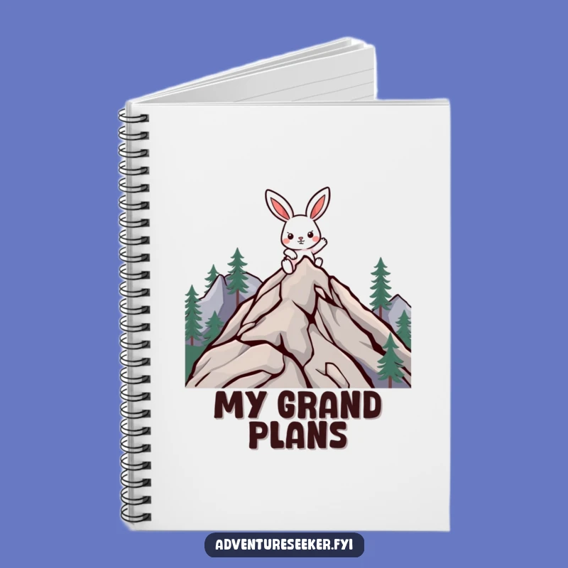 Funny Climbing Rabbit Notebook: Determined Journal, Perfect Funny Gift for Goal Setters!