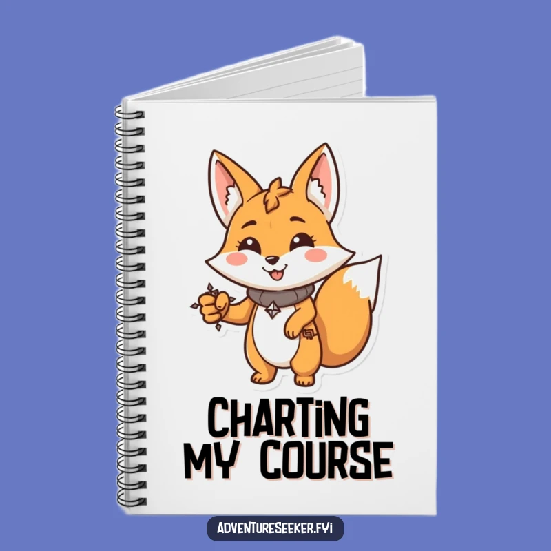 Funny Fox Navigator Journal: Determined Character Notebook, Perfect Funny Gift