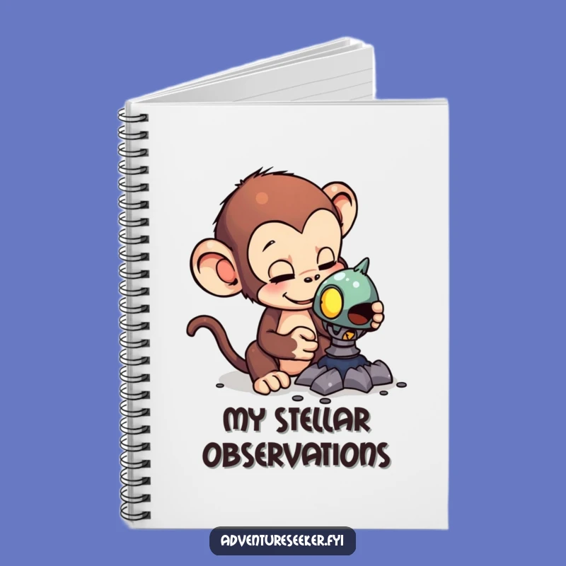 Funny Monkey Alien Artifact Journal: Record Your Discoveries