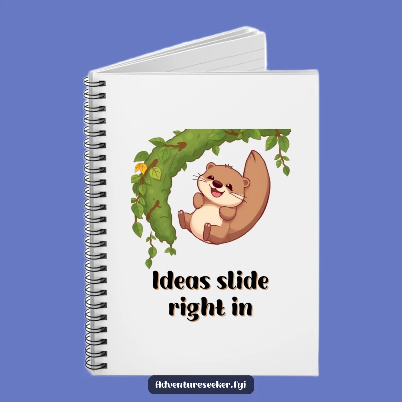 Funny Otter Vine Slide Notebook: Jot Down Laughs & Ideas!