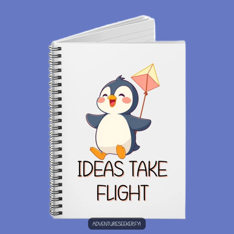 Funny Penguin Kite Notebook: Jot Down Flights of Fancy!