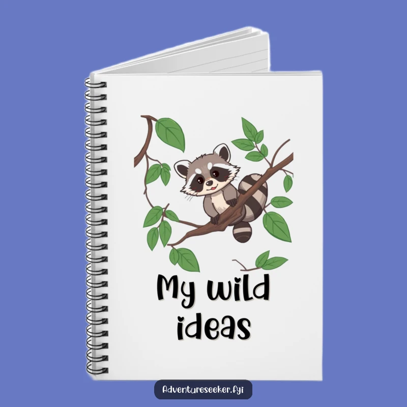 Funny Raccoon Acrobat Notebook - Resourceful Journaling Companion, Ideal Funny Gift