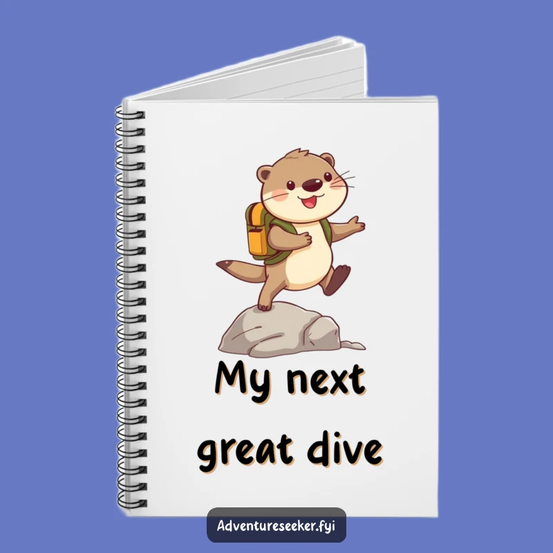 Funny Otter Adventure Notebook: Cheerful Explorer Journal Gift