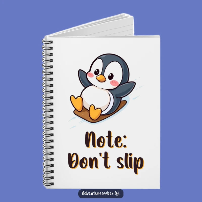 Funny Penguin Slide Notebook: Jot Down Your Wobbly Ideas, Perfect Gift