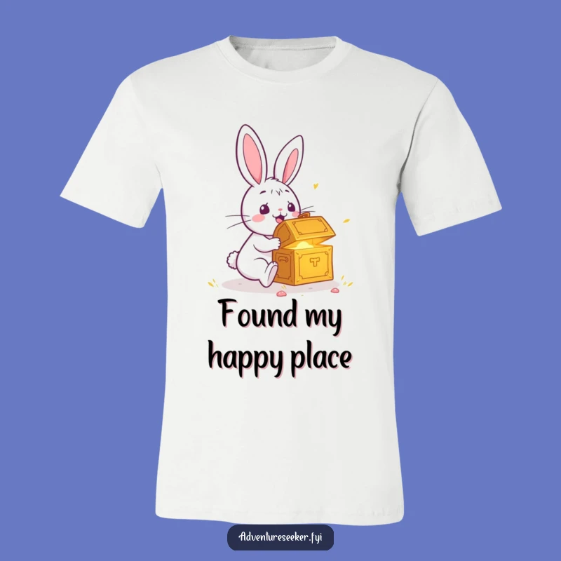 Funny Rabbit Treasure Discovery T-Shirt: Hilarious Finders Keepers Tee