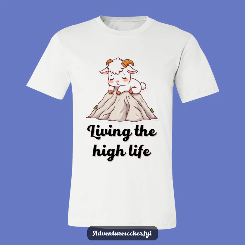 Funny Mountain Goat T-Shirt: Nap Your Way to Happiness with This Humorous Tee