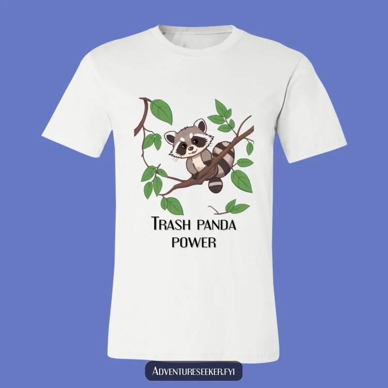Funny Raccoon Acrobat T-Shirt - Resourceful Jungle Graphic Tee, Ideal Funny Gift