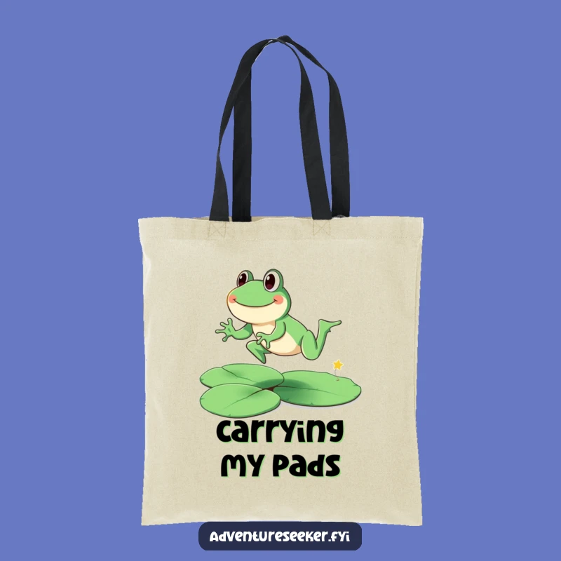 Funny Frog Leap Tote Bag: Carry Your Joy, Perfect Gift for Nature Fans