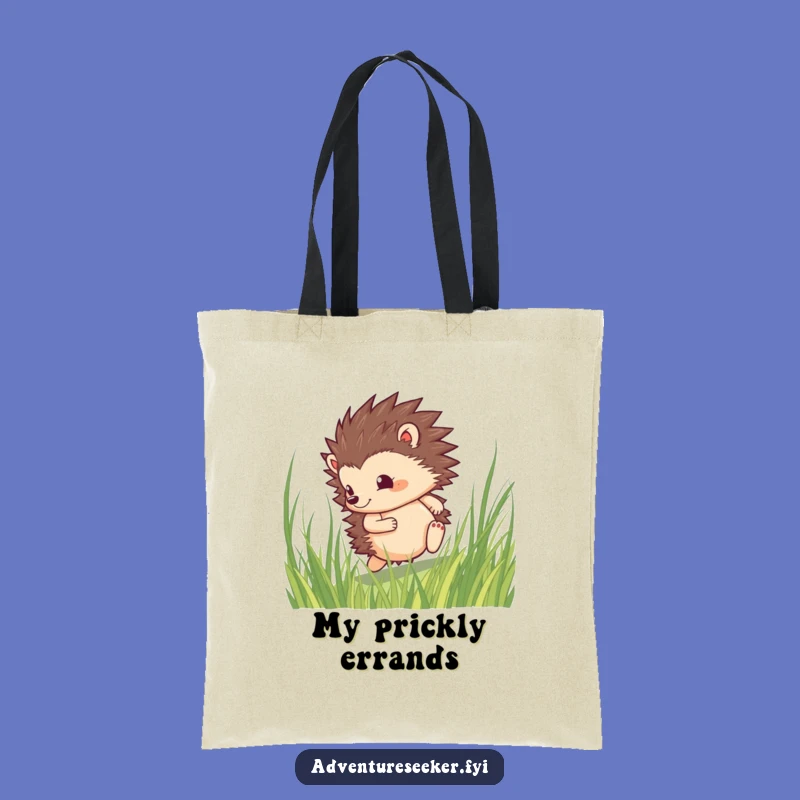 Funny Hedgehog Explorer Tote Bag: Stylish & Hilarious Adventure, a Wonderful Gift