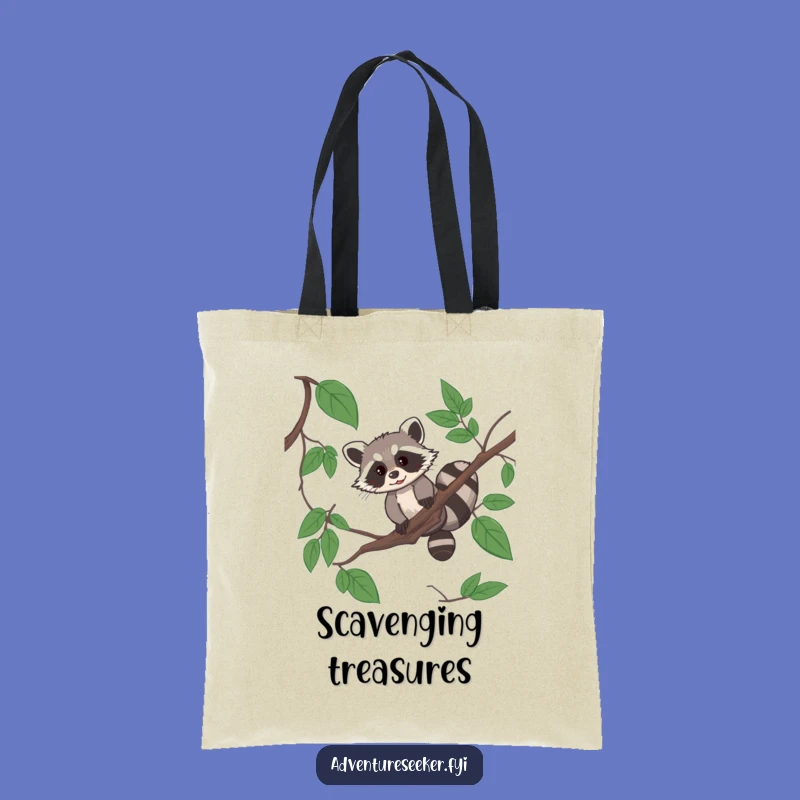 Funny Raccoon Acrobat Tote Bag - Resourceful Carry-All, Great Funny Gift for Adventurers